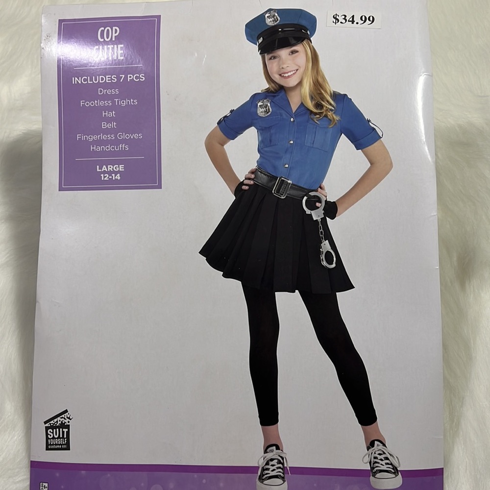 NEW COP CUTE Halloween Girls Costume Size 12-14y